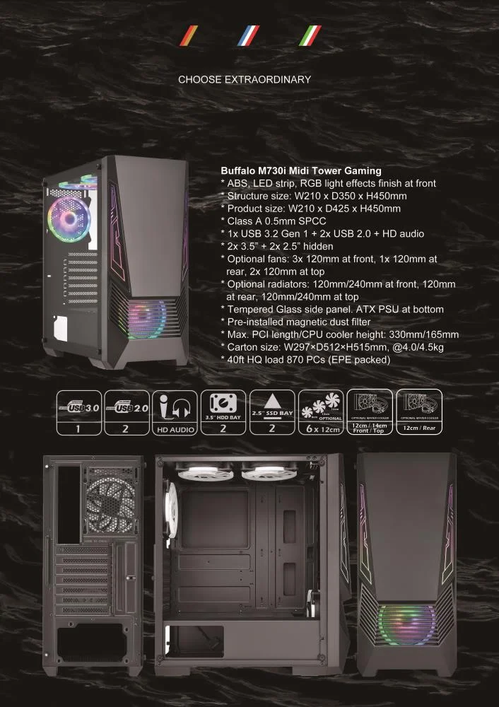 Golden Tiger Buffalo M730i case