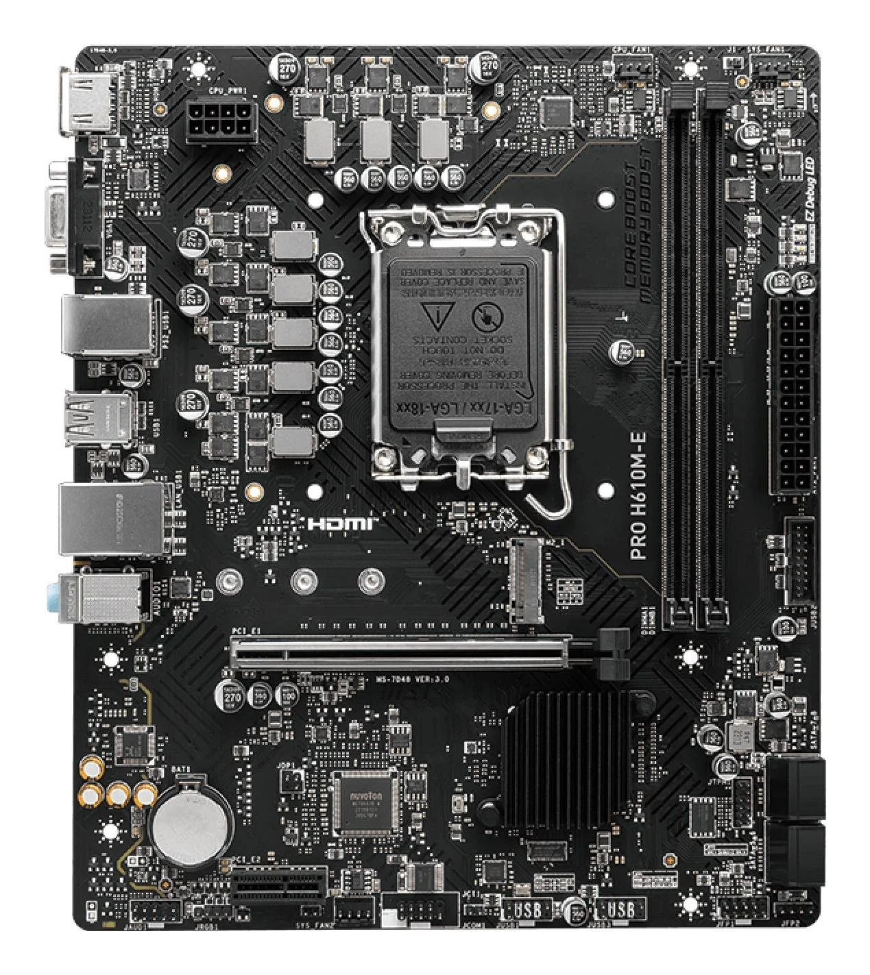 MSI PRO H610M-E mainboard
