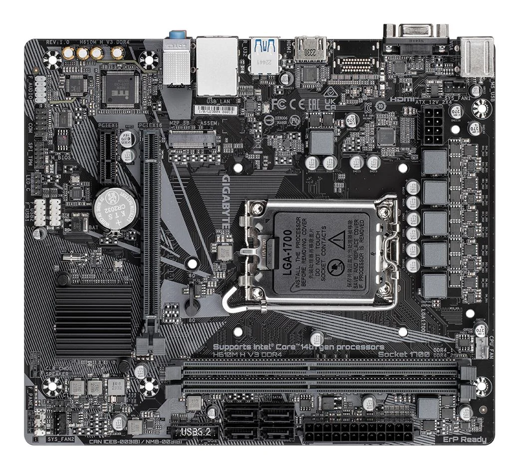 Gigabyte H610M H V3 DDR4 mainboard
