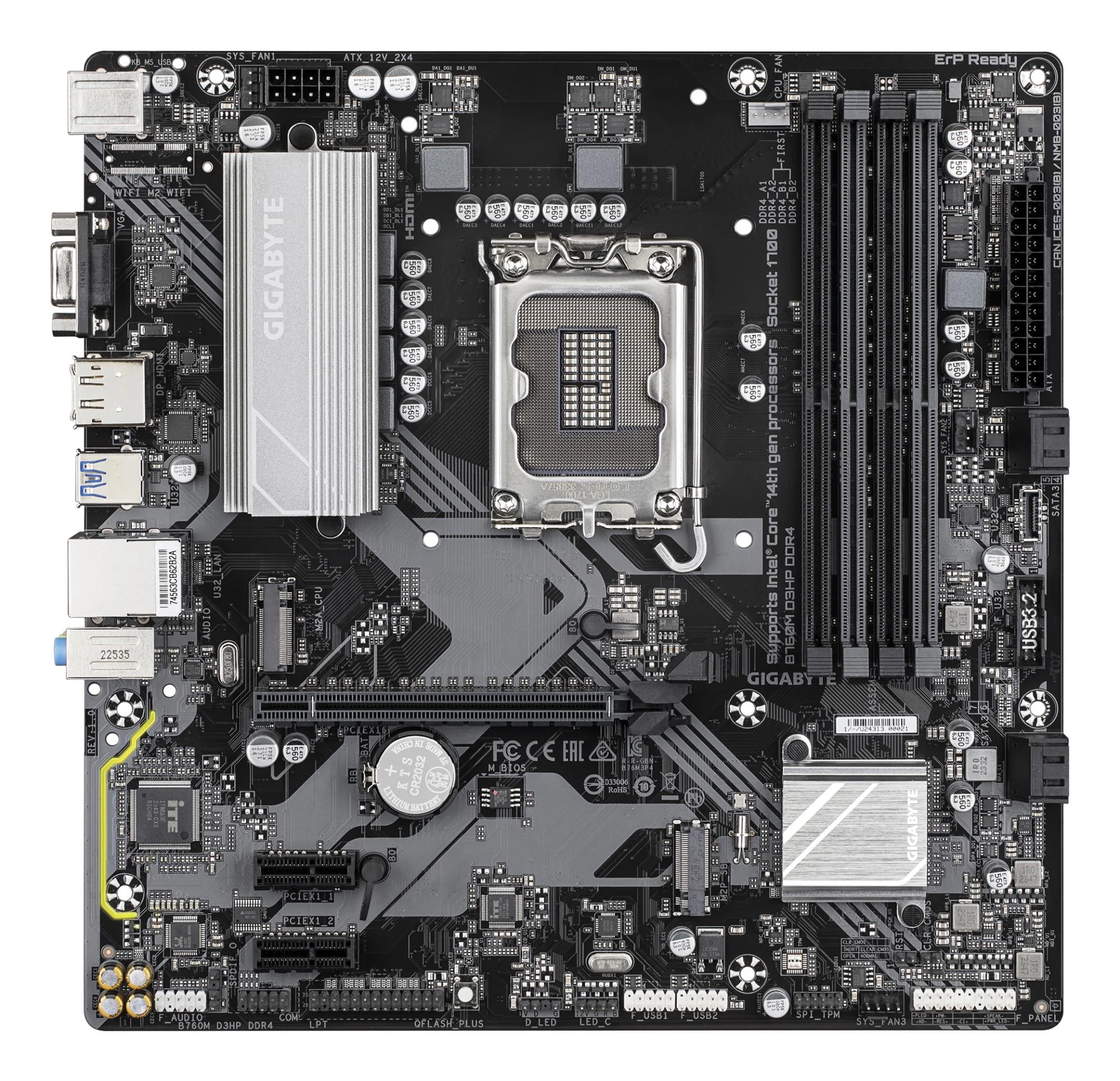 Gigabyte B760M D3HP DDR4 mainboard