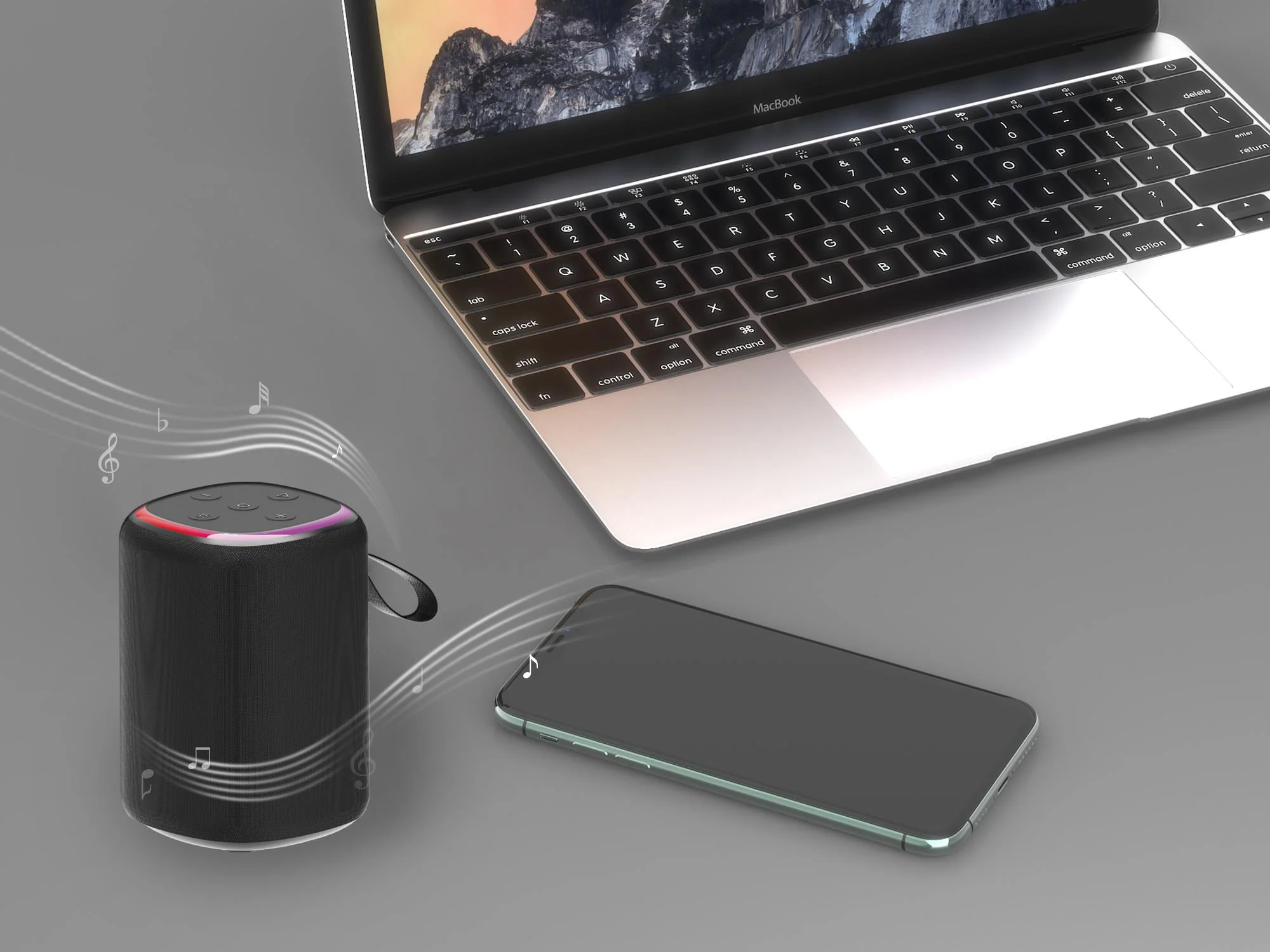 Gembird SPK-BT-LED-08S portable speaker