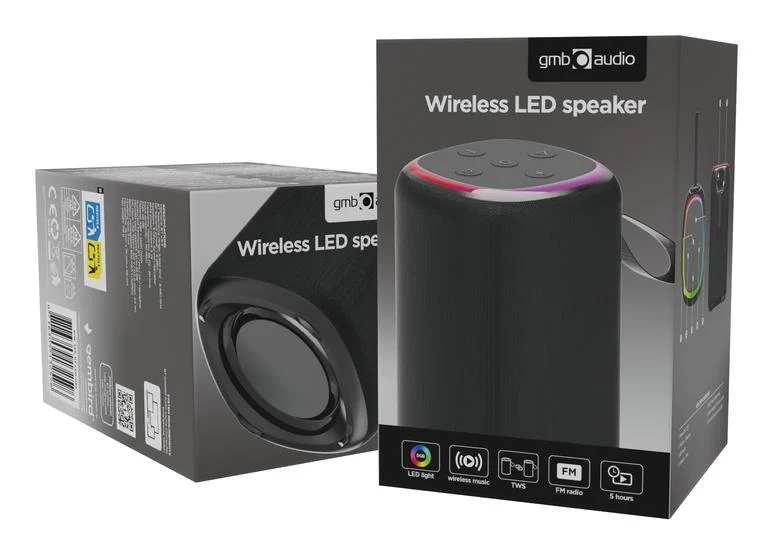 Gembird SPK-BT-LED-08S portable speaker