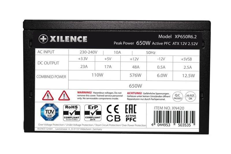 Xilence Performance C+ XP650R6.2 650W 80+ Gold