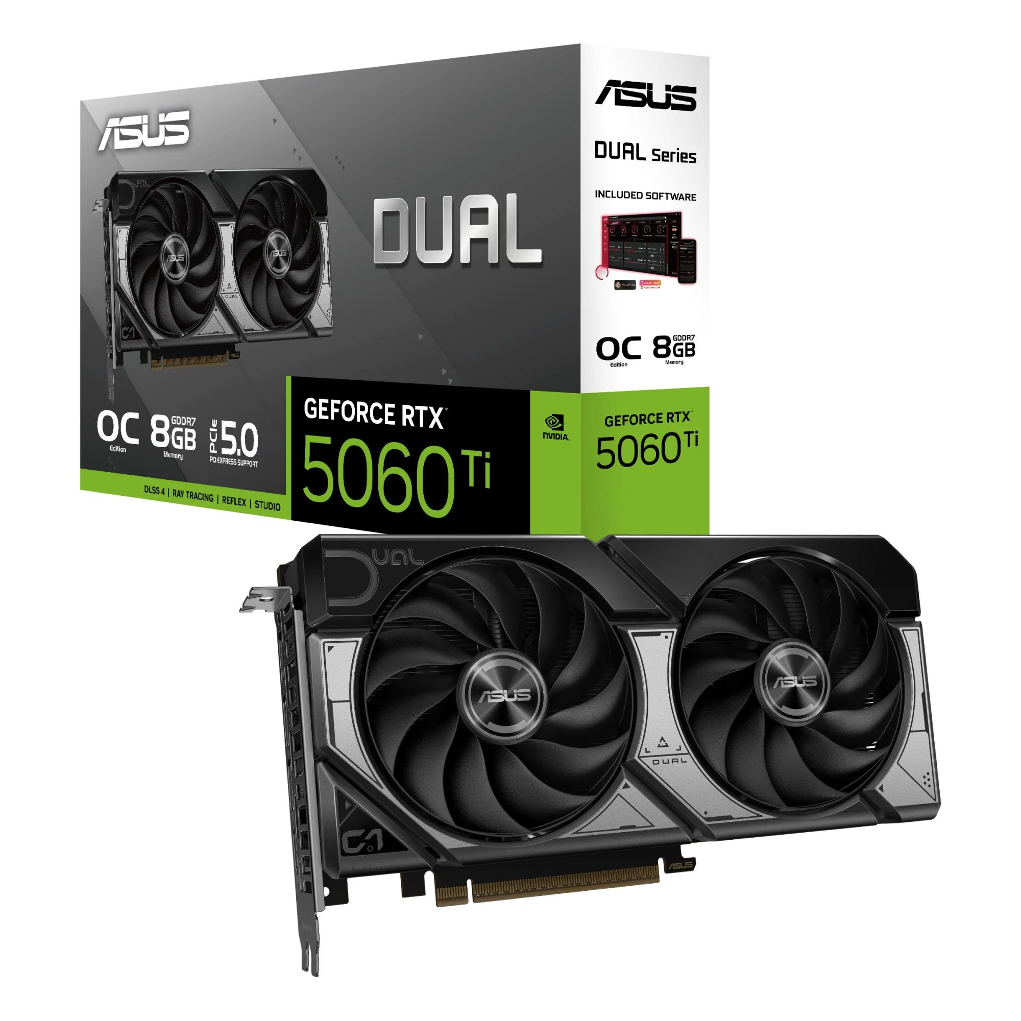 ASUS DUAL RTX 5060 Ti 8GB GDDR7 graafikakaart