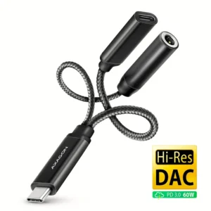 Axagon ADA-HCPD USB-C → 3.5mm helikaart