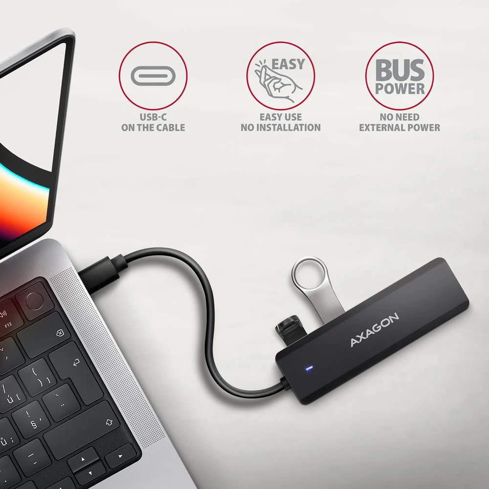 Axagon HUE-C1C USB-C hub