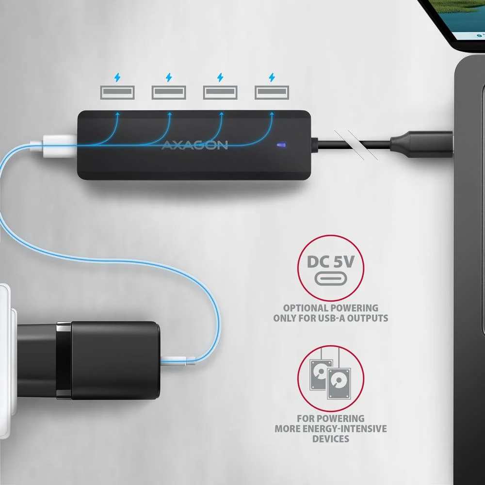 Axagon HUE-C1C USB-C hub