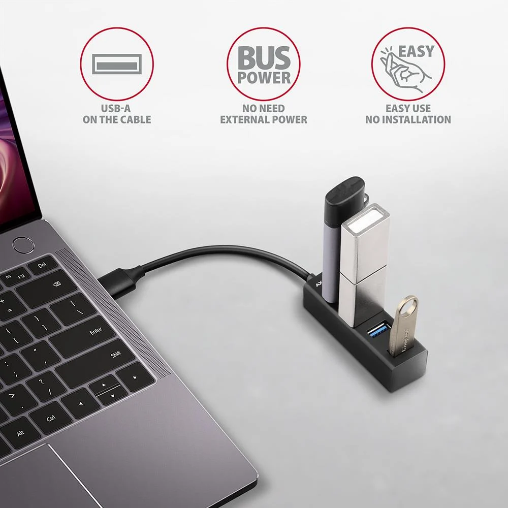 Axagon HUE-M1A USB 3.2 4-portne hub
