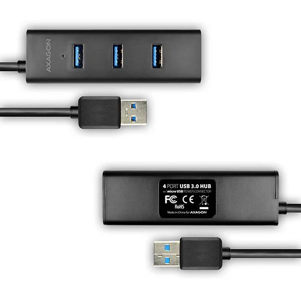 Axagon HUE-S2BL USB 3.0 hub 4-portne