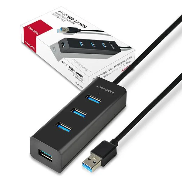 Axagon HUE-S2BL USB 3.0 hub 4-portne