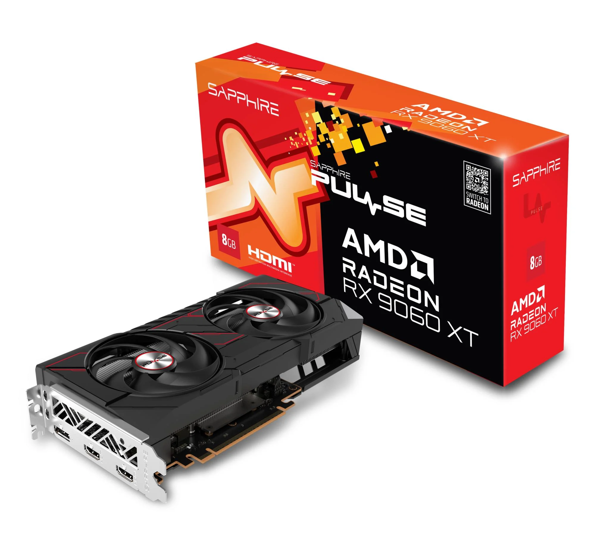 Sapphire PULSE RX 9060 XT 8GB GDDR6 videokaart