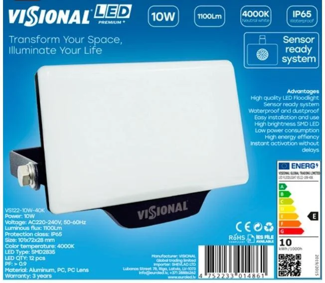 Visional VS122-10W-40K 10W 1100lm lamp
