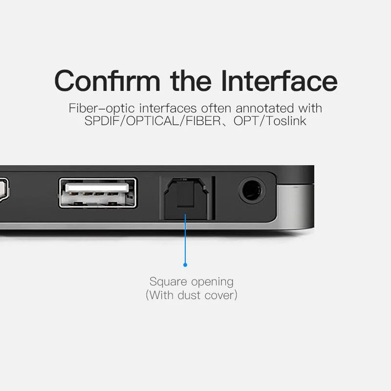 Vention TOSLINK → TOSLINK audiokaabel 1m