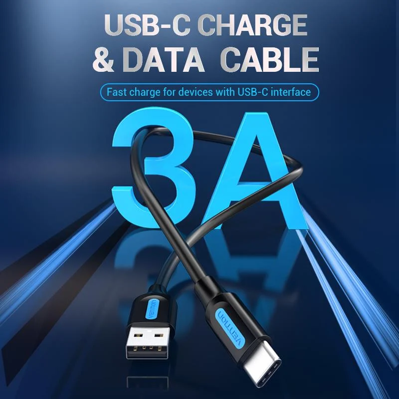 Vention USB-A → USB-C kaabel 0,5m