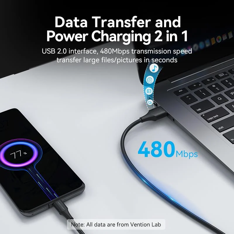Vention USB-A → USB-C kaabel 0,5m