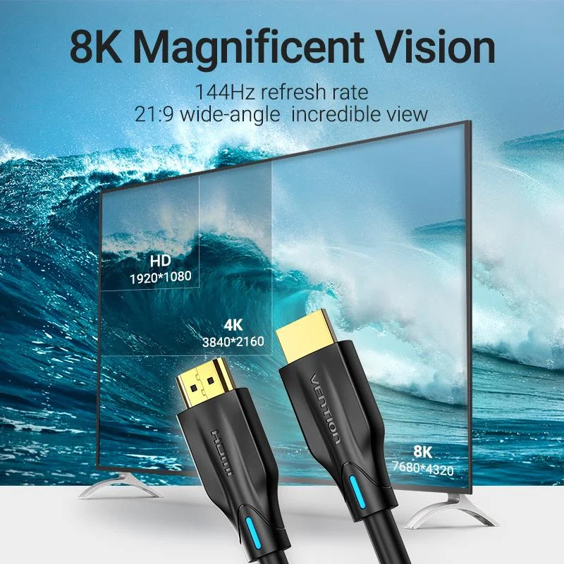 Vention 8K HDMI Cable 1M Black video graphics cables