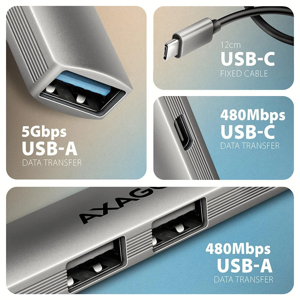 Axagon HUE-STC USB 3.2 Hub 4-pordi