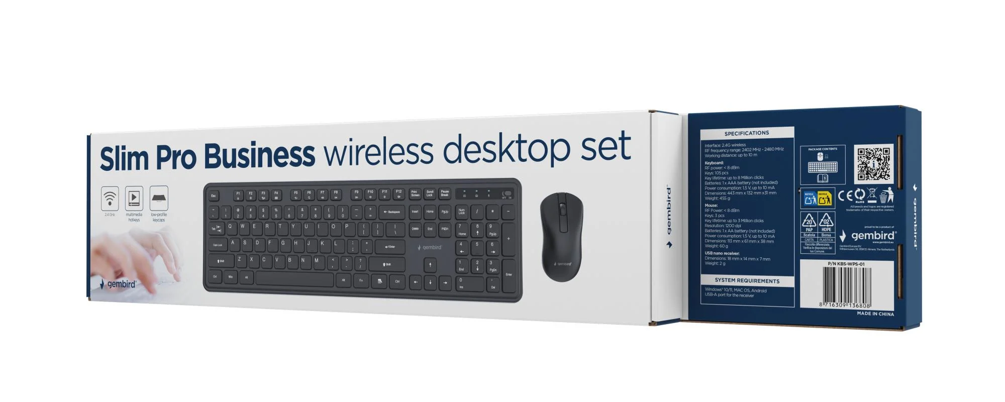 Gembird KBS-WPS-01 keyboards