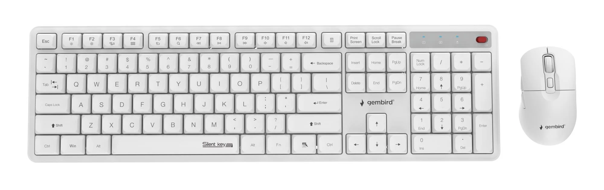 Gembird KBS-WMS-01-W keyboards