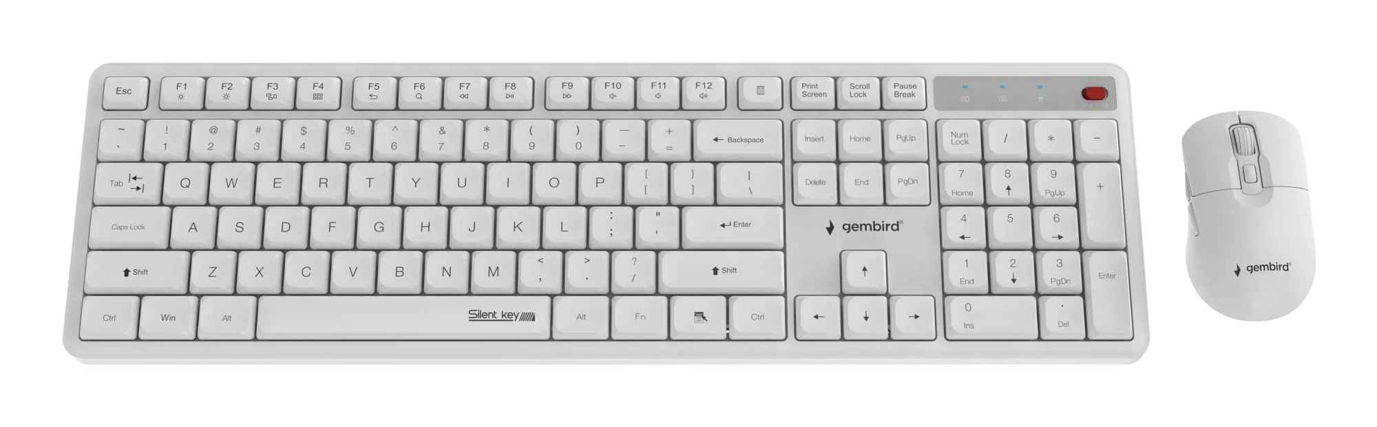 Gembird KBS-WMS-01-W keyboards