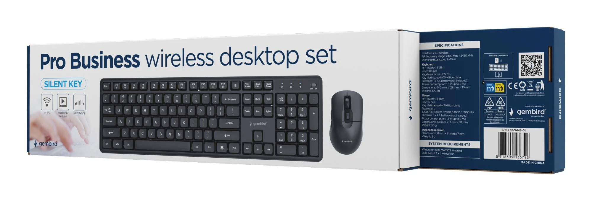 Gembird KBS-WMS-01 keyboards
