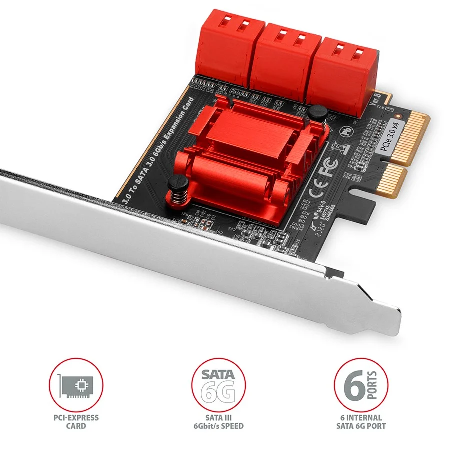 Axagon PCES-SA6 SATA III PCI-Express kontroller