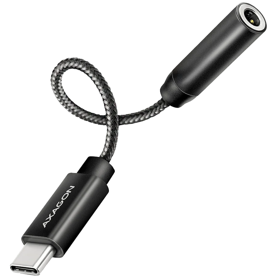 Axagon ADA-HC USB-C → 3.5mm (F) helikaabel