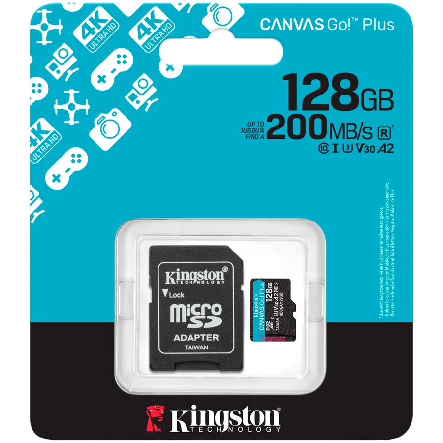 Kingston Canvas Go Plus Gen4 128GB microSDXC