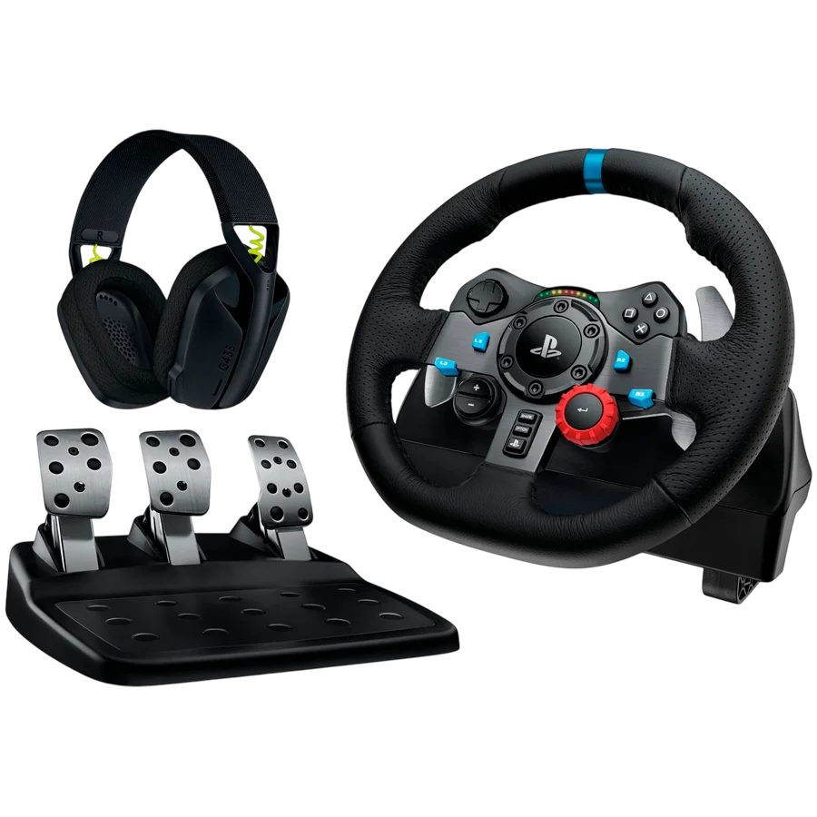 Logitech G29 + G435 mängurvarustus komplekt
