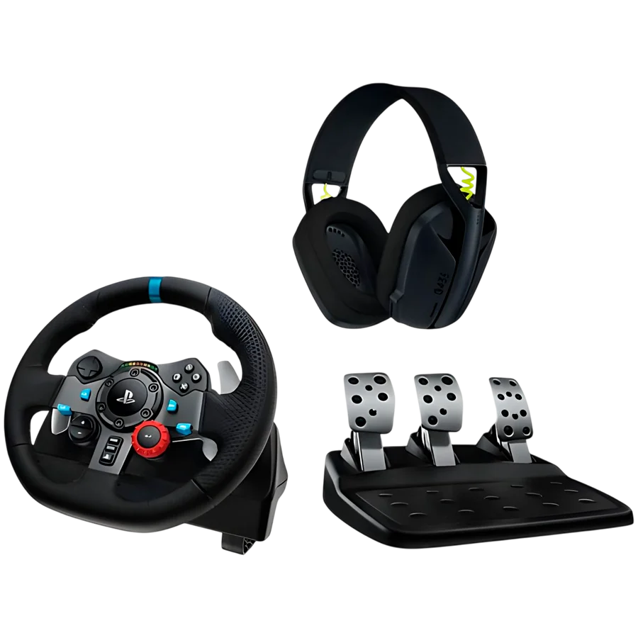 Logitech G29 + G435 mängurvarustus komplekt