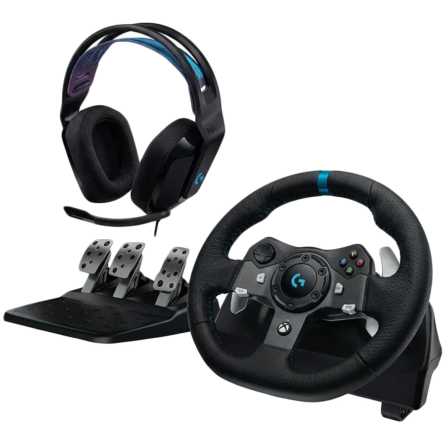 Logitech G920 + G335 mänguvarustus komplekt