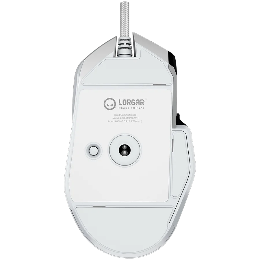 LORGAR MSP80 8000 Hz Gaming Mouse Pro valge