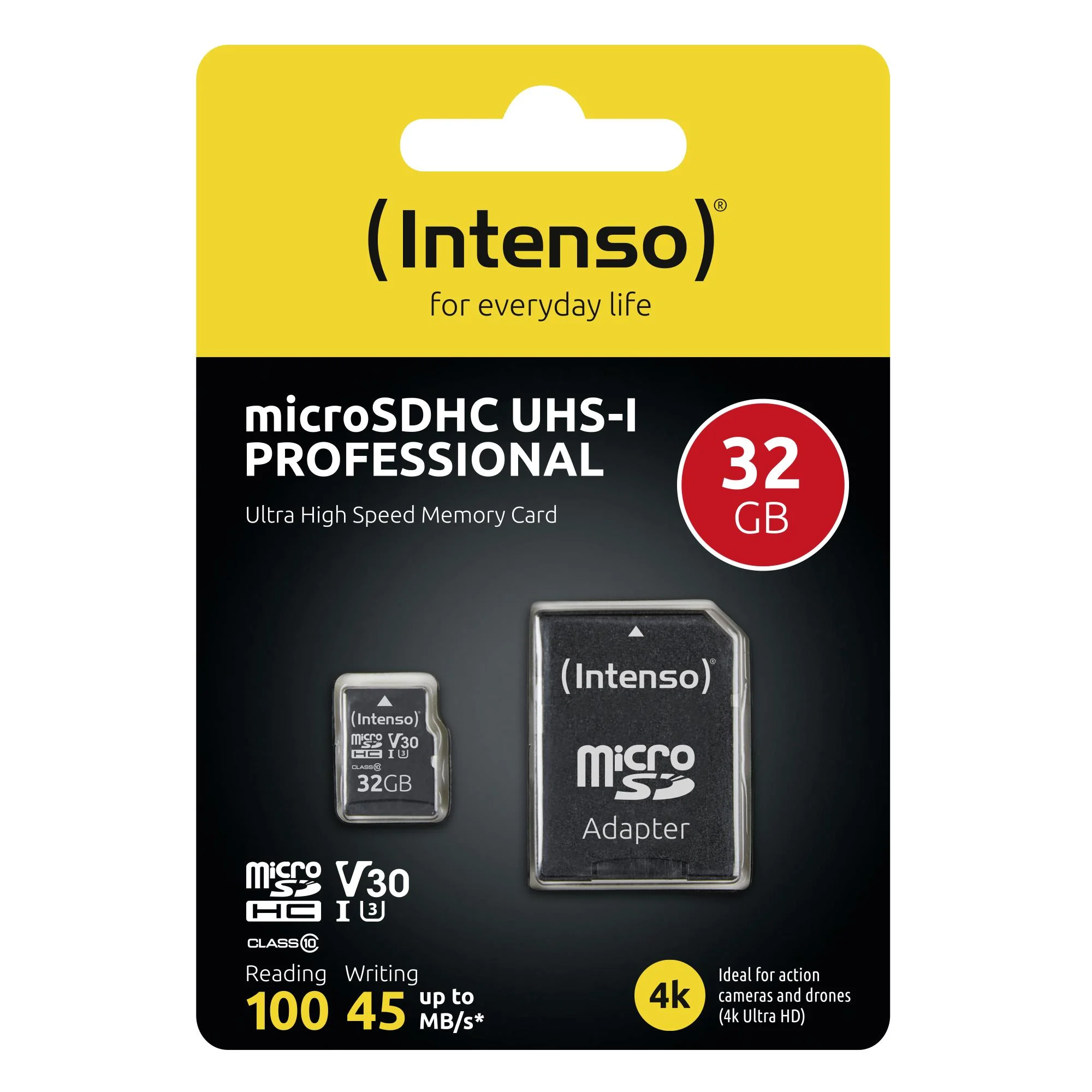 Intenso MicroSDHC 32GB Class 10 U3 V30