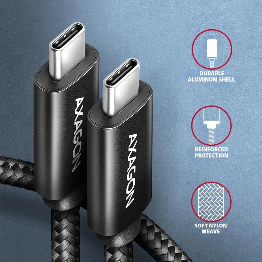Axagon USB-C → USB-C kaabel 2.5m