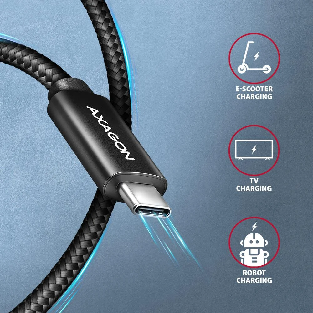Axagon USB-C → USB-C kaabel 2.5m
