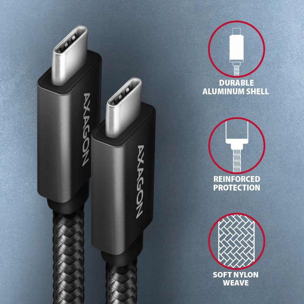Axagon USB-A → USB-C kaabel 1m