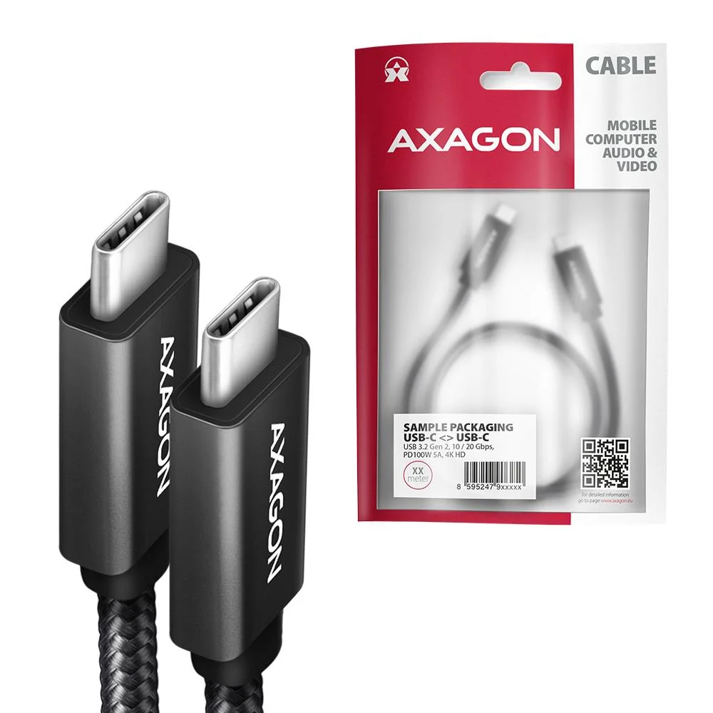 Axagon USB-A → USB-C kaabel 1m