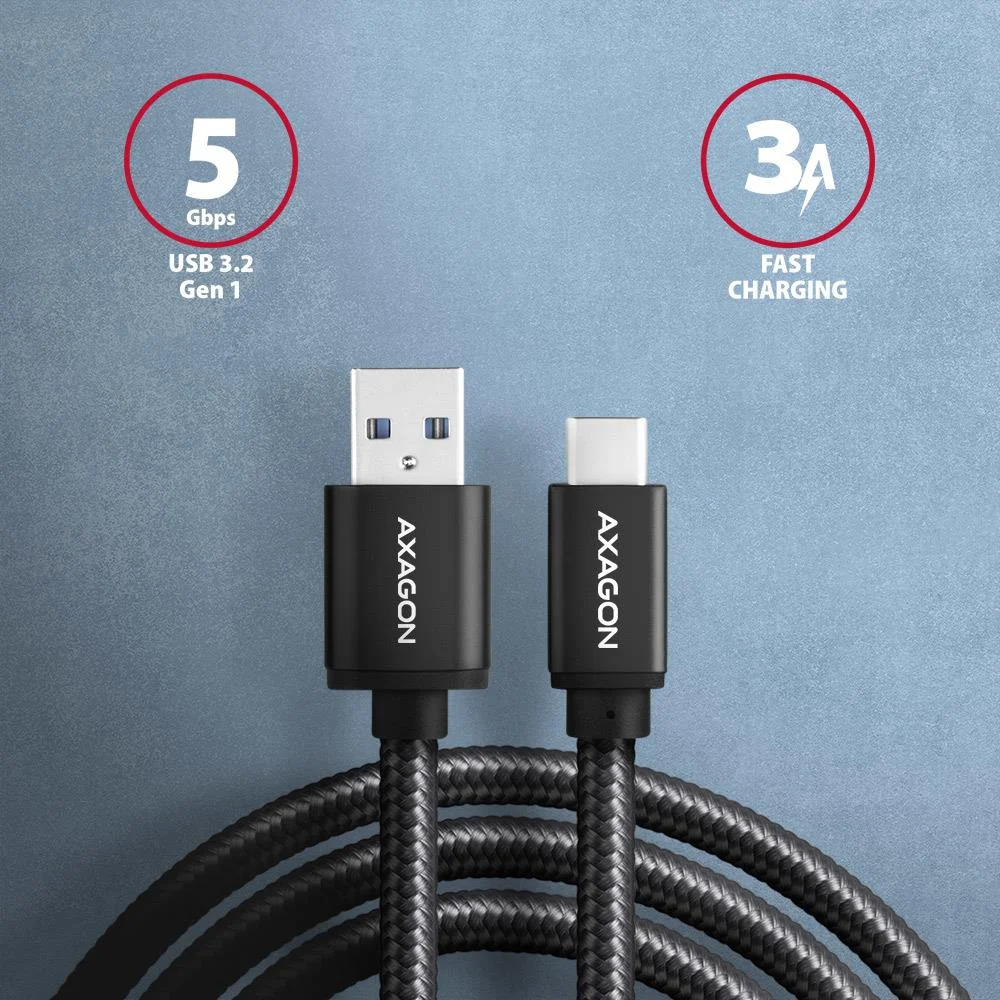 Axagon USB-C → USB-A kaabel 2m