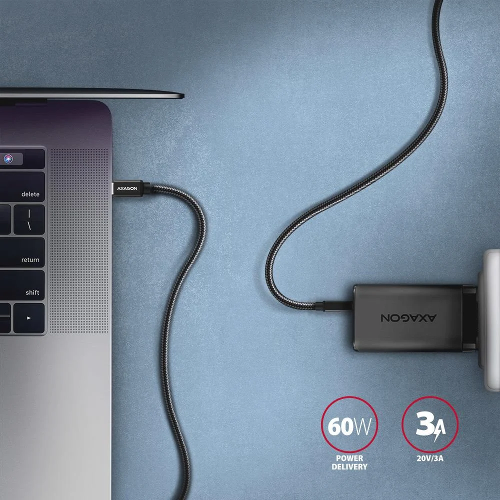 Axagon USB-A → USB-C kaabel 2m