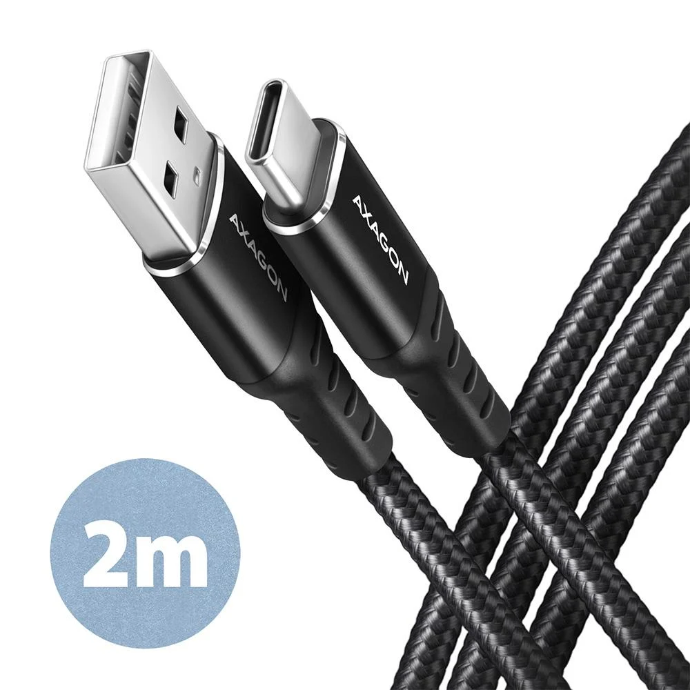 Axagon USB-A → USB-C kaabel 2m