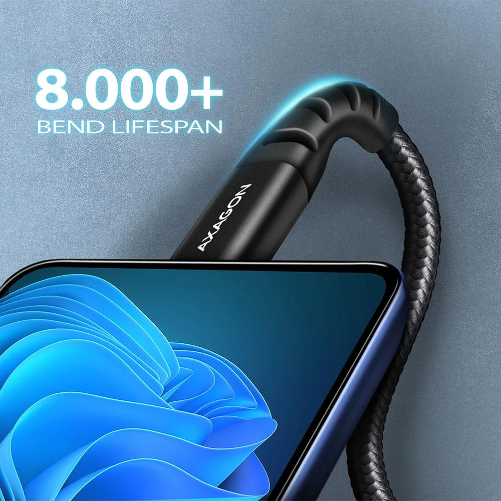 Axagon USB-A → USB-C kaabel 2m