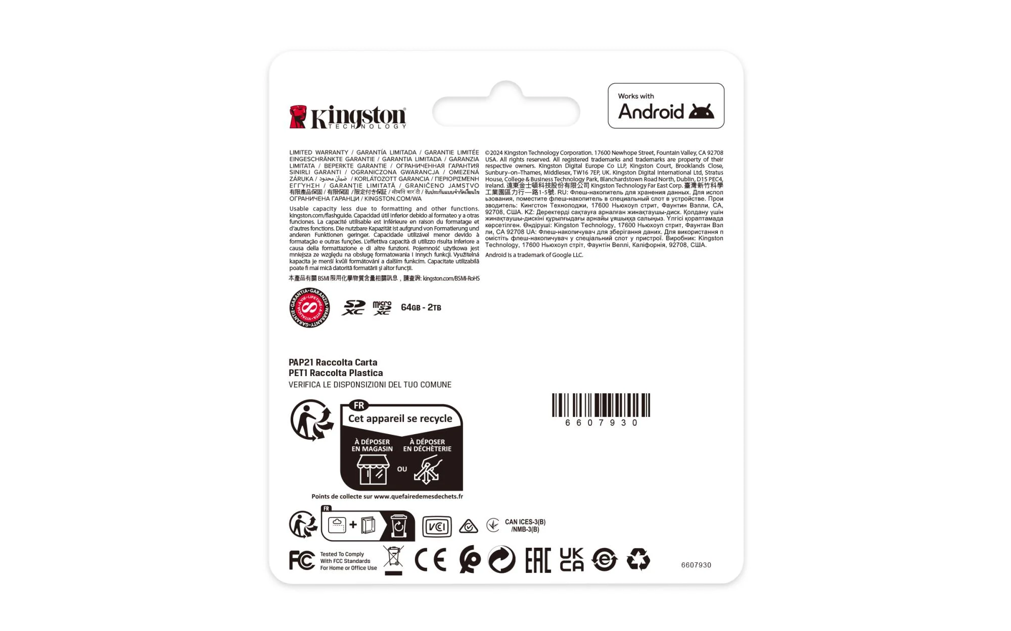 Kingston Canvas Select Plus Gen3 128GB microSDXC